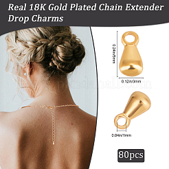 80 шт. Латунные подвески&nbsp;KK-BBC0014-10A