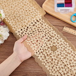 10 ярд цветочной кружевной ткани для отделки OCOR-WH0082-276