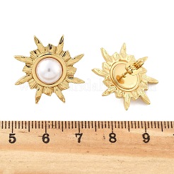 201 серьги-гвоздики из нержавеющей стали в форме солнца EJEW-P304-04G