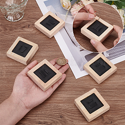 Деревянные витрины для парных колец&nbsp;RDIS-WH0009-030A