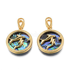 Латунные микропаве прозрачные подвески с фианитом&nbsp;KK-N233-408