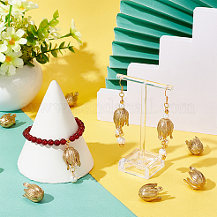 10 шт. 3D латунные колпачки для бусин KK-NB0003-29