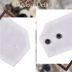 Съемные хлопковые манжеты на запястьях с резиновой кнопкой AJEW-WH20077-020C