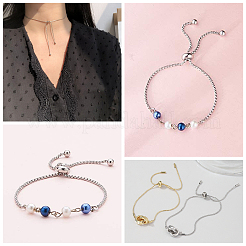 12шт 2 стиля регулируемый браслет из нержавеющей стали 304 изготовление MAK-UN0001-22