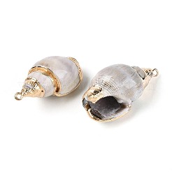 Гальванические подвески из натуральной спирали&nbsp;SSHEL-N042-05