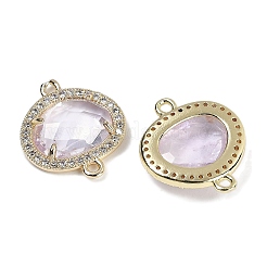 Натуральный аметист ограненные овальные звенья&nbsp;G-B126-01G-11