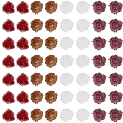 200 шт. 4-х цветные кабошоны из смолы-цветка&nbsp;MRMJ-CY0001-01