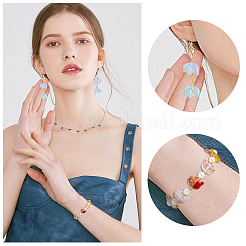 240шт 8 стиля прозрачные окрашенные распылением стеклянные бусины&nbsp;GLAA-FH0001-29