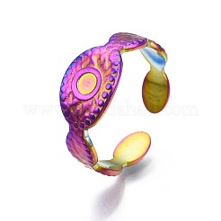 Кольцо-манжета из нержавеющей стали 304 с защитой от сглаза RJEW-N038-095