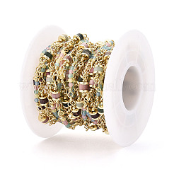 Цепочки-колонны из латуни и стекла ручной работы CHC-T017-05