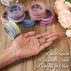 6 рулон 6-х цветной сегментно окрашенной полиэфирной нити&nbsp;OCOR-EL0001-01A
