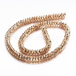 Гальванизировать немагнитных синтетический гематит бисер пряди G-A170-02A-LRG