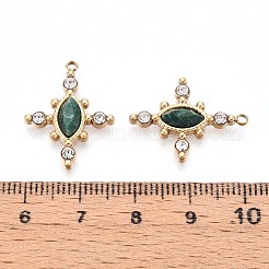 Подвески из натурального африканского нефрита с огранкой в виде конского глаза STAS-N109-161G