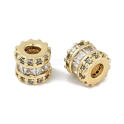 Латунные микро проложить кубического циркония бусы KK-I719-21G