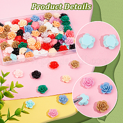 Кабошоны из непрозрачной смолы&nbsp;CRES-HY0001-04