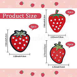 18 шт. 3 стиля тканевой вышивки нашивки на ткань приклеиваемые/пришиваемые PATC-CP0001-09A