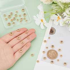 40шт 4 стиля латунные бусины KK-UN0003-34