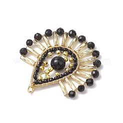 Подвески-слезинки из стеклянных бусин в стиле бохо PALLOY-MZ00557