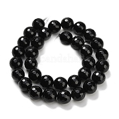 Бусины из натурального черного оникса&nbsp;G-C280-B01-12mm