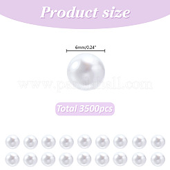Абс пластиковые жемчужные бисера KY-AR0001-44A