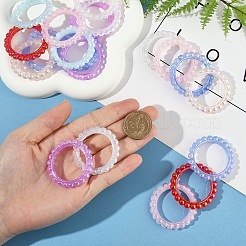 20 шт. УФ-покрытие непрозрачной акриловой бусины рамка&nbsp;PACR-YW0001-37