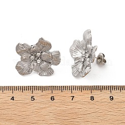 Серьги-гвоздики из нержавеющей стали 304 EJEW-M072-01P