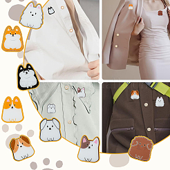 8шт 8 стиля акриловые броши FIND-CJ0001-94