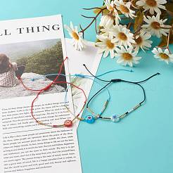 Хрустальный подсолнух ручной работы миллефиори стеклянные бусины браслеты для девочек и женщин&nbsp;BJEW-JB06750