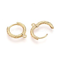 Латунная серьга-кольцо KK-N261-32G