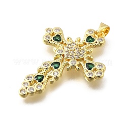 Латунные микро проложить кубического циркония подвески KK-Q066-37G-01