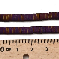 Гальванические нити матовых немагнитных синтетических гематитовых бусин&nbsp;G-G089-A01-05