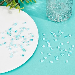 200шт стеклянные бусины с 2 отверстиями SEED-CN0001-07