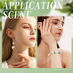 36шт 9 цвета фарфоровые бусины ручной работы PORC-OC0001-04