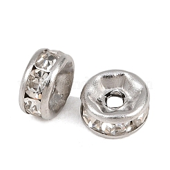 Бусины из нержавеющей стали 304 со стразами&nbsp;STAS-P444-01A-P