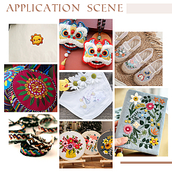 24 карта 24 цвета 6-слойная полиэфирная мулине для вышивания OCOR-PH0002-04A