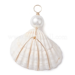 Подвески-ракушки из медной проволоки PALLOY-JF02707