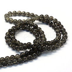 Выпечки окрашены прозрачным потрескивание Стекловолокна круглый шарик&nbsp;DGLA-Q018-10mm-10