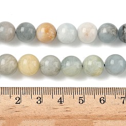 Природные Аквамарин бисер нитей G-D327-A01-10mm