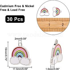 Подвески из эмали и сплава ENAM-NB0001-11P-NR