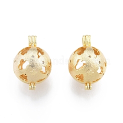 Подвески-медальоны с полым диффузором из латуни KK-C006-27G