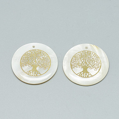 Подвески из пресноводных оболочек SHEL-Q016-020G