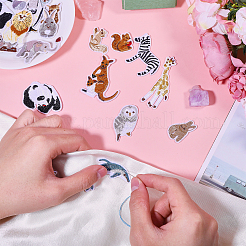 2 комплект нашивок для одежды с вышитыми мультяшными животными из твила PATC-CA0001-32