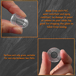 Противоскользящие накладки из ПВХ для стеклянной столешницы. KY-GF0001-47B