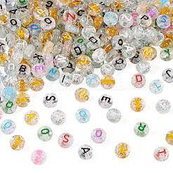 400шт 4 стиля прозрачные акриловые бусины TACR-TA0001-64