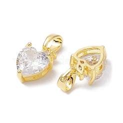 Латунные подвески с микропаве на День святого Валентина KK-K360-24G