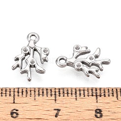 Подвеска из нержавеющей стали 304 со стразами STAS-T067-44P