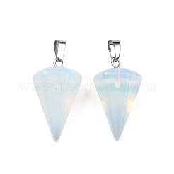 Конические / штыревые / маятниковые опалитовые каменные подвески&nbsp;G-R278-85