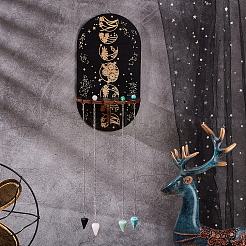 Деревянная настенная небольшая хрустальная витрина&nbsp;ODIS-WH0026-10D