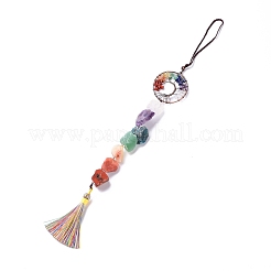 Натуральные драгоценные камни большие подвесные украшения HJEW-F012-01