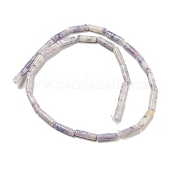 Нити натуральных фиолетовых бирюзовых бусин G-D464-48